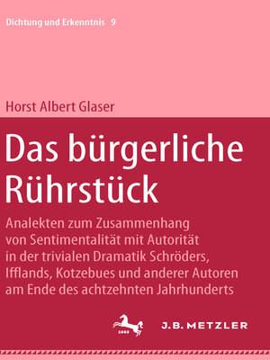 cover image of Das bürgerliche Rührstück